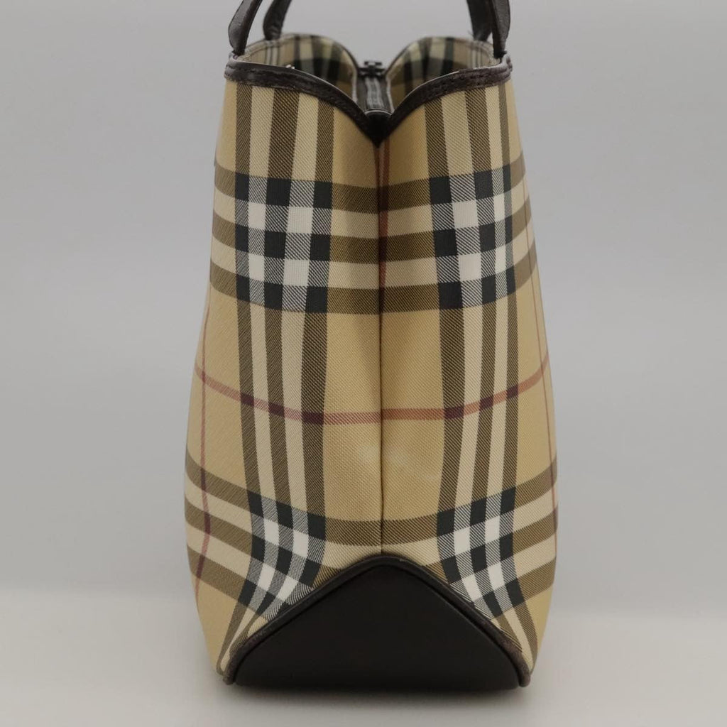 Burberry Nova Check Handbag Nova Check Canvas And Leather Beige Canvas Handbag (Authentic Pre-Loved)