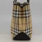 Burberry Nova Check Handbag Nova Check Canvas And Leather Beige Canvas Handbag (Authentic Pre-Loved)