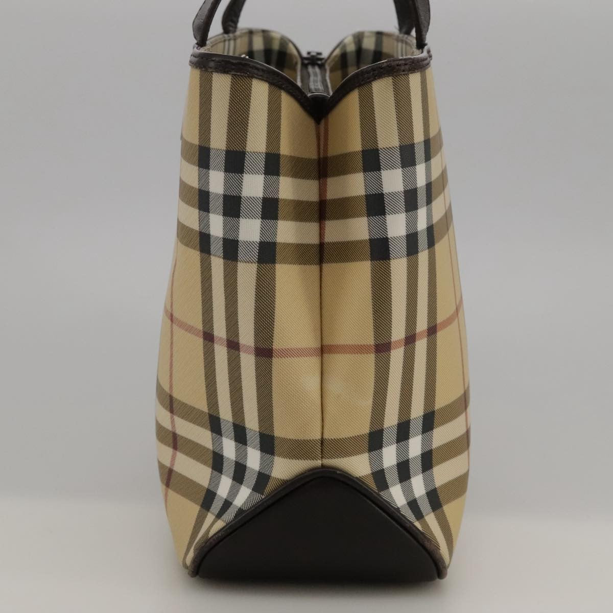 Burberry Nova Check Handbag Nova Check Canvas And Leather Beige Canvas Handbag (Authentic Pre-Loved)
