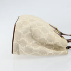 Celine Vintage Macadam Handbag Canvas And Leather Beige Canvas Handbag (Authentic Pre-Loved)