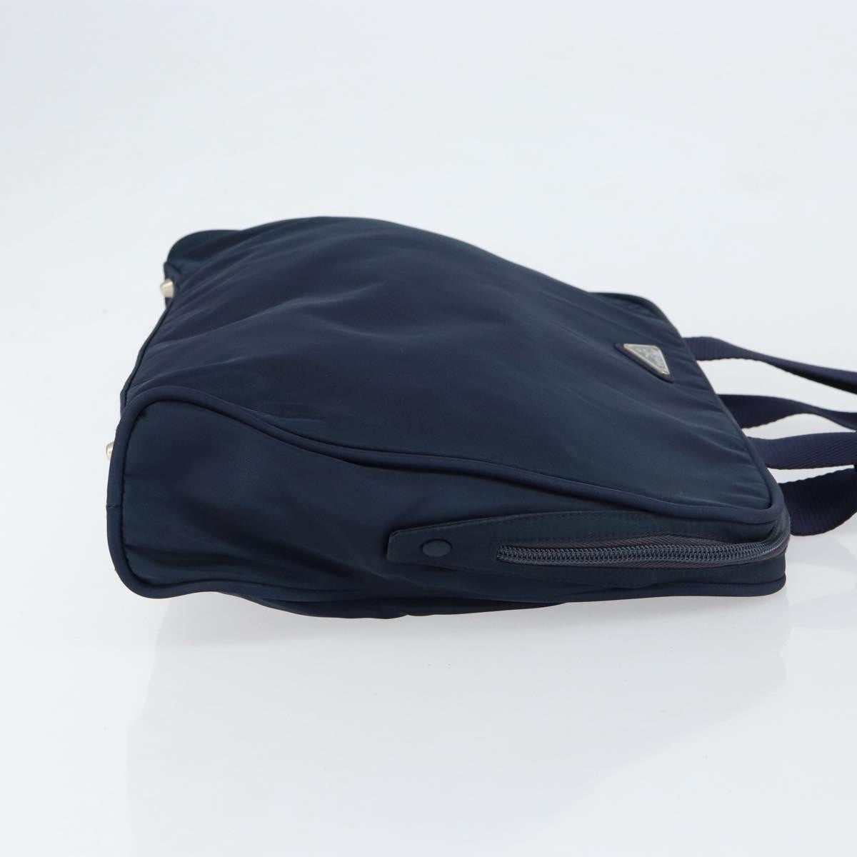 Prada Zip Around Tote Tessuto Navy Nylon Handbag (Authentic Pre-Loved)