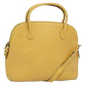 Celine Handbag Leather Yellow Leather Handbag (Authentic Pre-Loved)