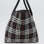 Burberry Nova Check Handbag Nylon Black Nylon Handbag (Authentic Pre-Loved)