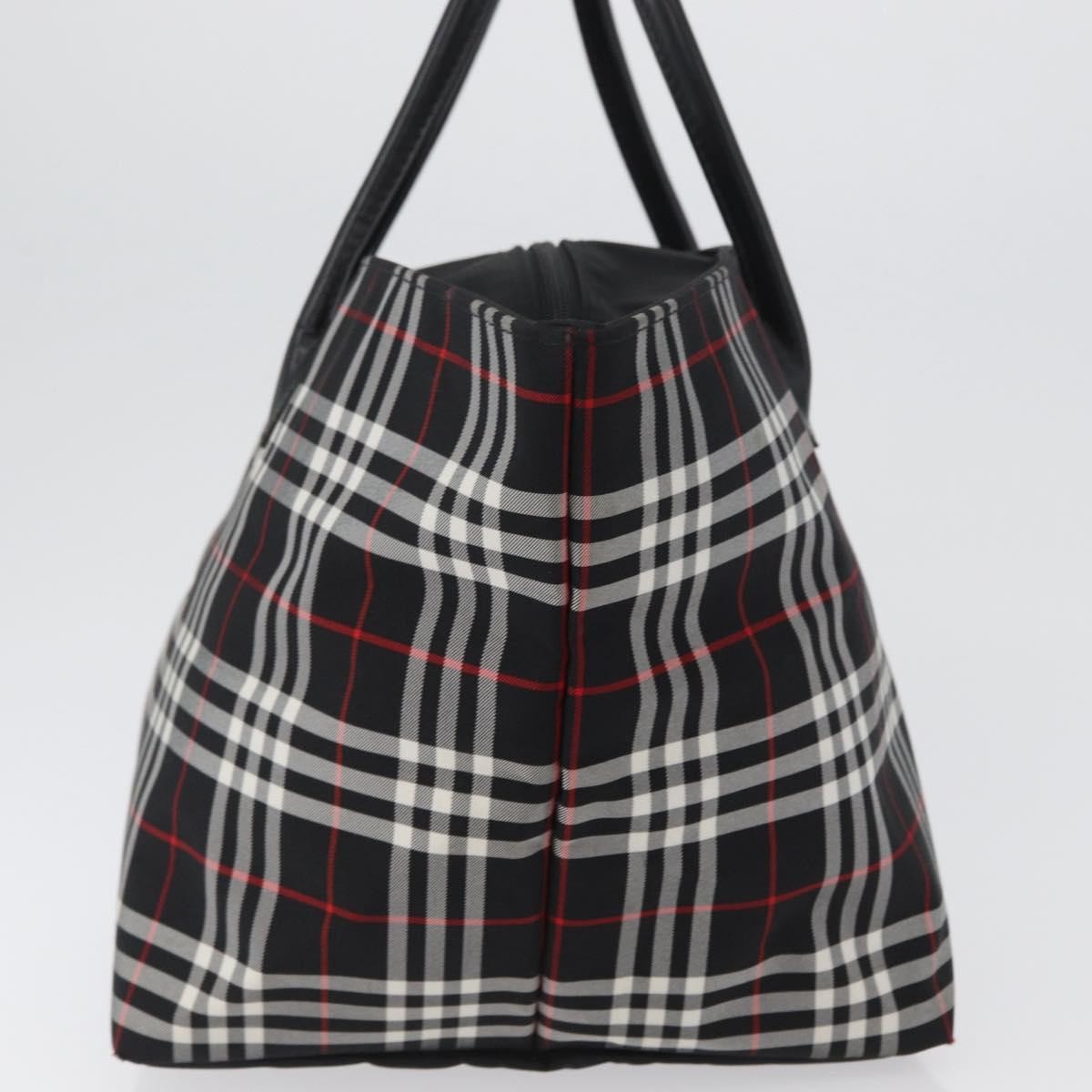Burberry Nova Check Handbag Nylon Black Nylon Handbag (Authentic Pre-Loved)