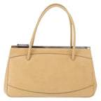 Gucci Vintage Handbag Leather Beige Leather Handbag (Authentic Pre-Loved)