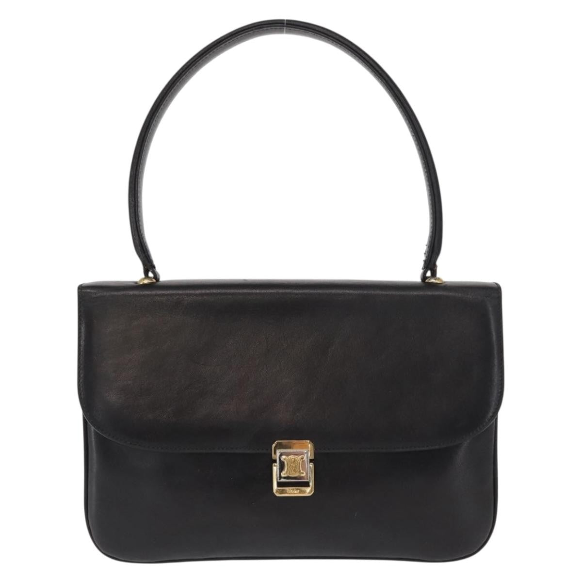 Celine Handbag Leather Black Leather Handbag (Authentic Pre-Loved)