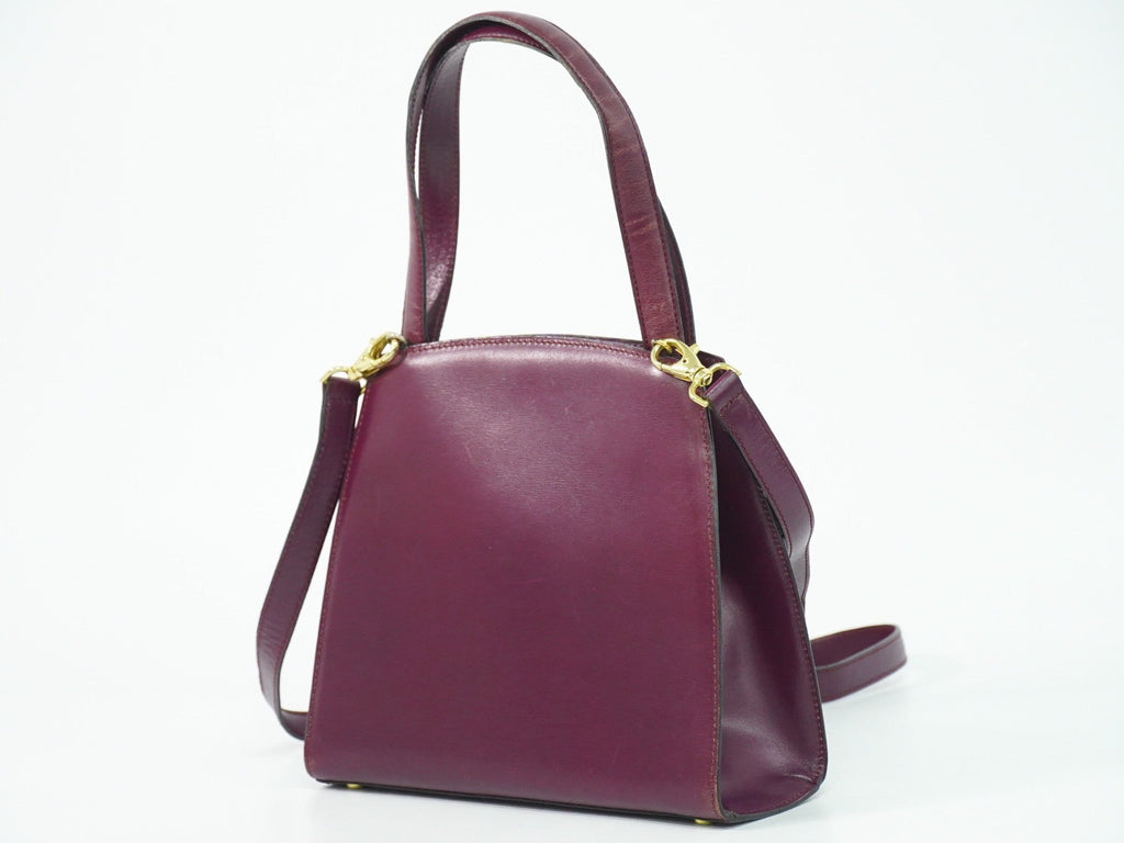 Celine Handbag Leather Purple Leather Handbag (Authentic Pre-Loved)