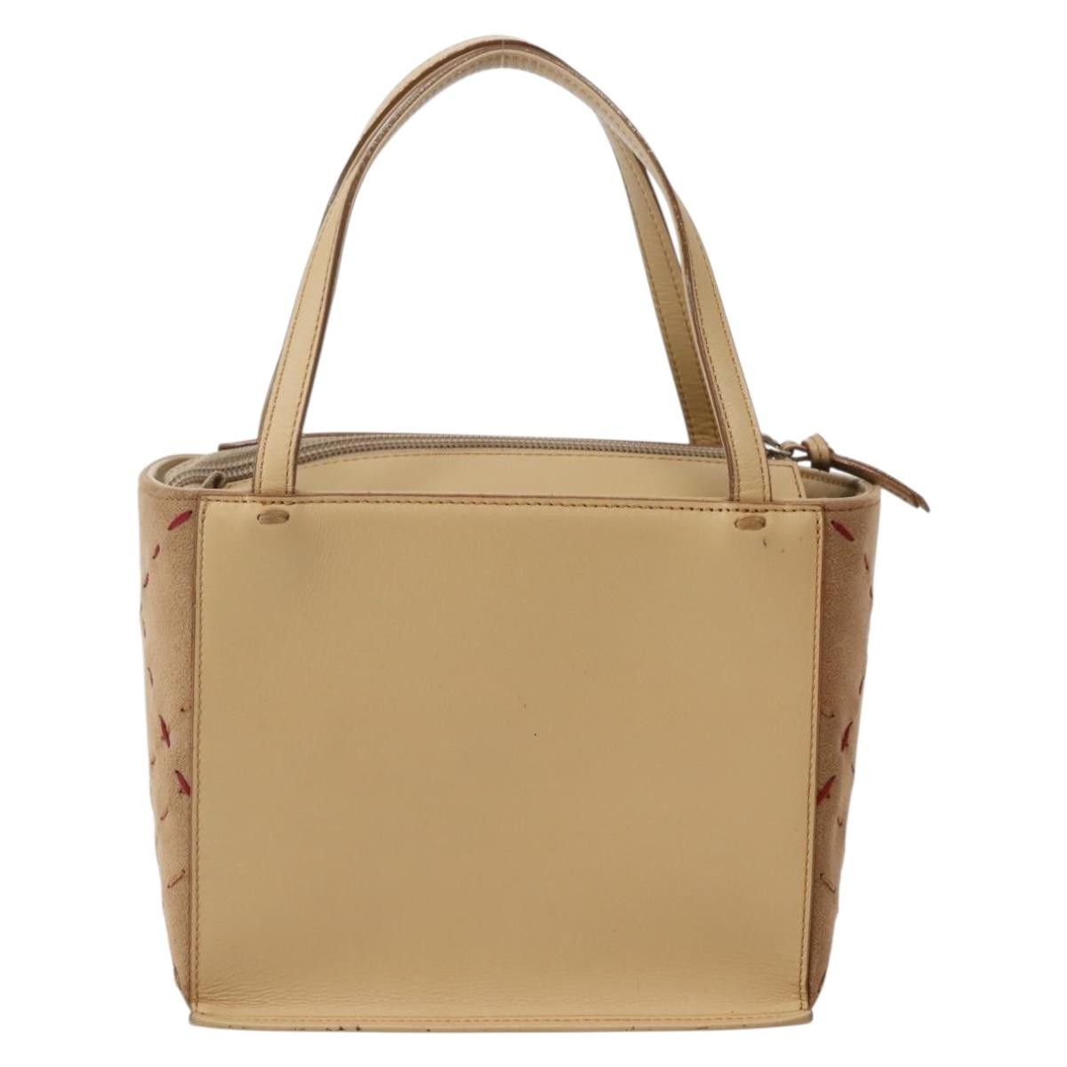 Burberry Vintage Handbag Leather Beige Leather Handbag (Authentic Pre-Loved)