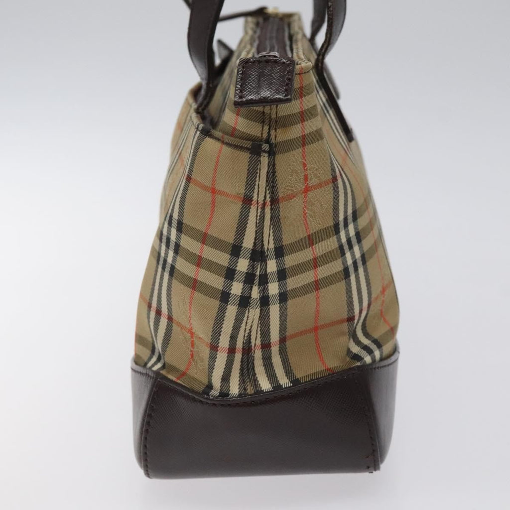 Burberry Nova Check Handbag Nova Check Canvas And Leather Beige Canvas Handbag (Authentic Pre-Loved)