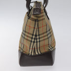 Burberry Nova Check Handbag Nova Check Canvas And Leather Beige Canvas Handbag (Authentic Pre-Loved)