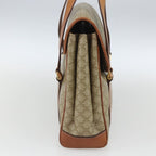 Celine Vintage Macadam Handbag Canvas And Leather Beige Canvas Handbag (Authentic Pre-Loved)