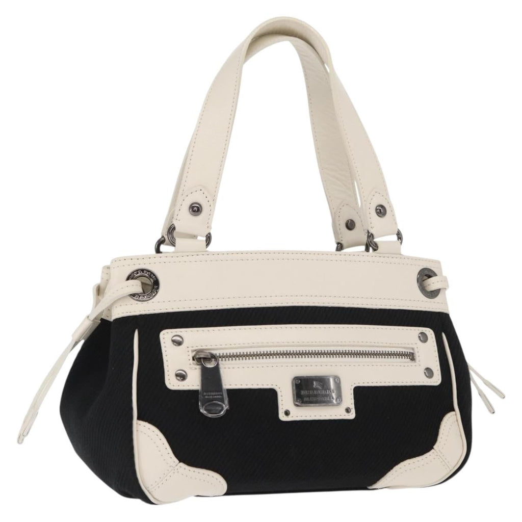 Burberry Vintage Handbag Canvas Black Canvas Handbag (Authentic Pre-Loved)