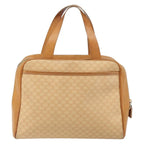 Celine Vintage Macadam Handbag Canvas And Leather Beige Canvas Handbag (Authentic Pre-Loved)