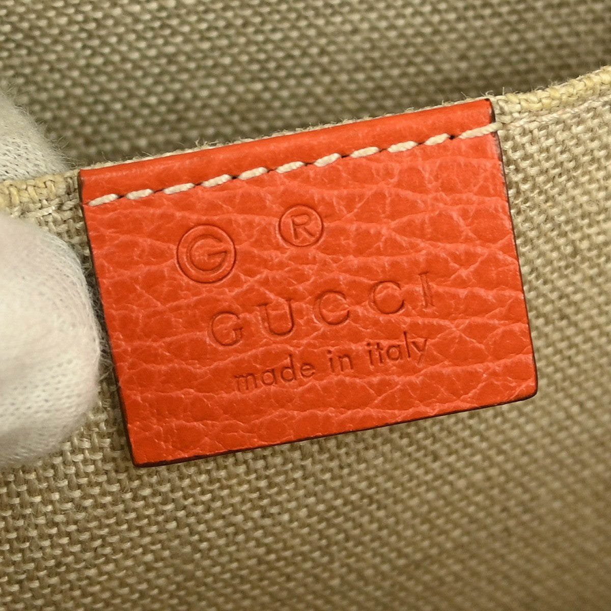 Gucci Convertible Dome Satchel Leather Orange Leather Handbag (Authentic Pre-Loved)