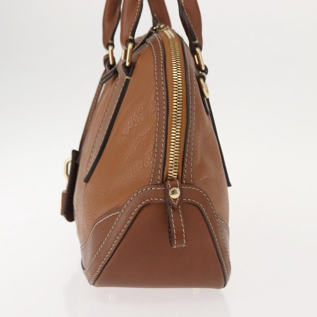 Burberry Orchard Bag Smooth Leather Brown Leather Handbag (Authentic Pre-Loved)