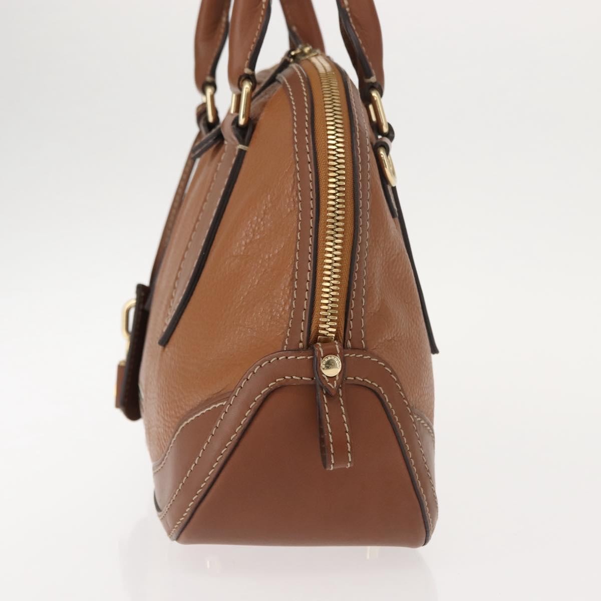 Burberry Orchard Bag Smooth Leather Brown Leather Handbag (Authentic Pre-Loved)