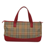 Burberry Nova Check Handbag Nova Check Canvas And Leather Beige Canvas Handbag (Authentic Pre-Loved)