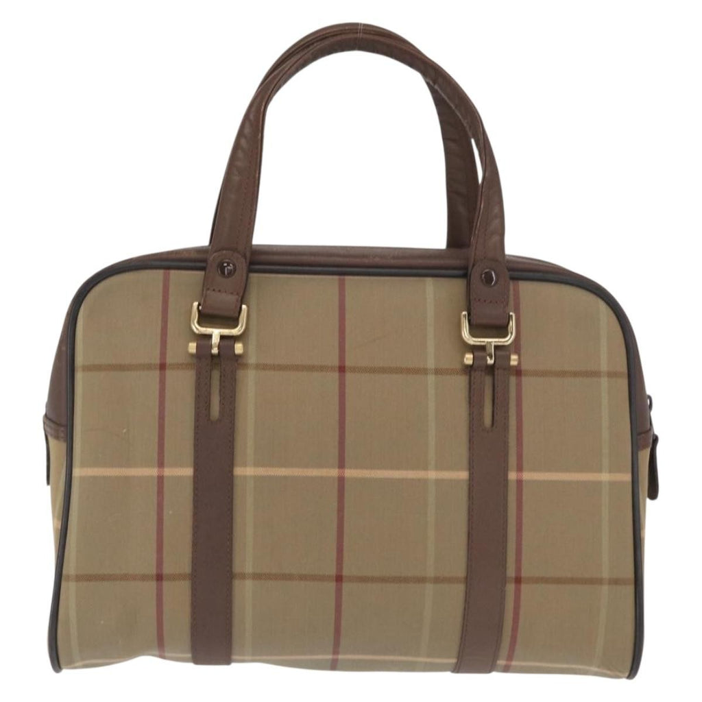 Burberry Nova Handbag Canvas Khaki Canvas Handbag (Authentic Pre-Loved)