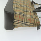 Burberry Nova Check Handbag Nova Check Canvas And Leather Beige Canvas Handbag (Authentic Pre-Loved)