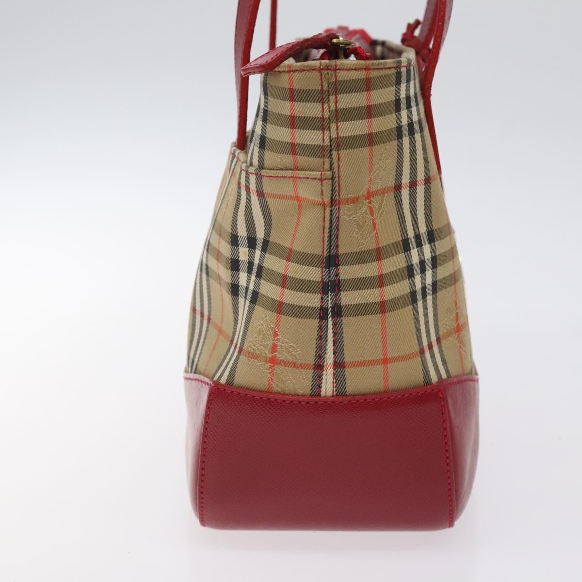 Burberry Nova Check Handbag Nova Check Canvas And Leather Beige Canvas Handbag (Authentic Pre-Loved)