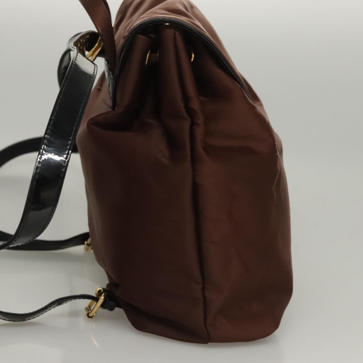 Balenciaga Vintage Backpack Nylon Brown Nylon Backpack Bag (Authentic Pre-Loved)