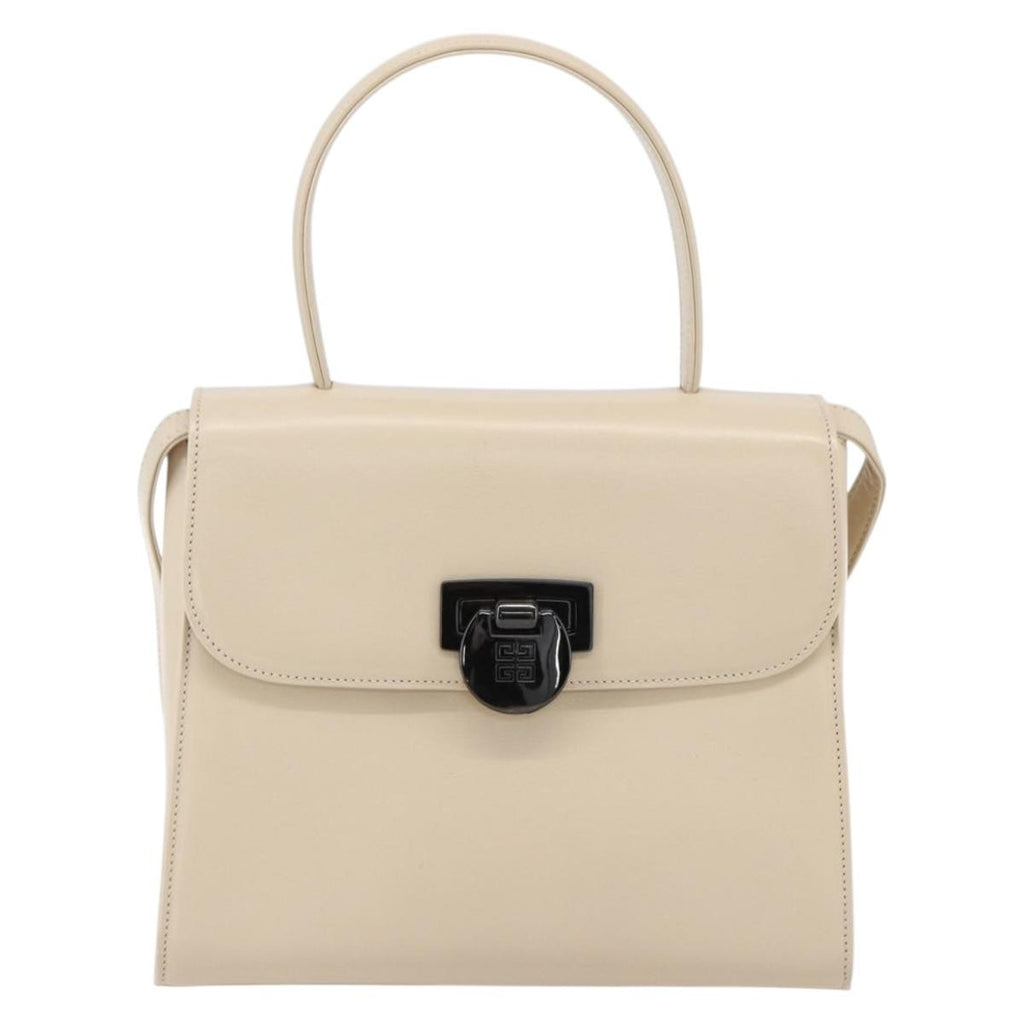 Givenchy Vintage 4G Handbag Leather Beige Leather Handbag (Authentic Pre-Loved)