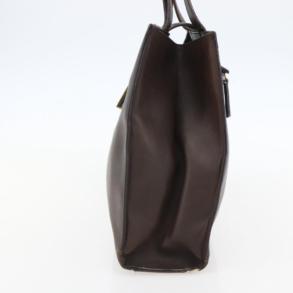 Gucci Vintage Handbag Leather Brown Leather Handbag (Authentic Pre-Loved)