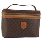 Celine Macadam Vanity Bag Canvas Brown Canvas Handbag (Authentic Pre-Loved)