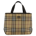 Burberry Nova Check Handbag Nova Check Canvas And Leather Beige Canvas Handbag (Authentic Pre-Loved)