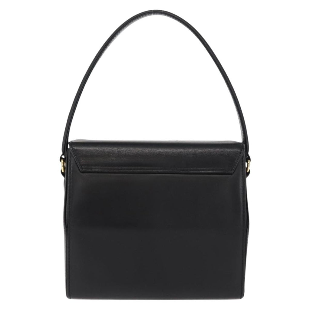 Givenchy Vintage 4G Handbag Leather Black Leather Handbag (Authentic Pre-Loved)
