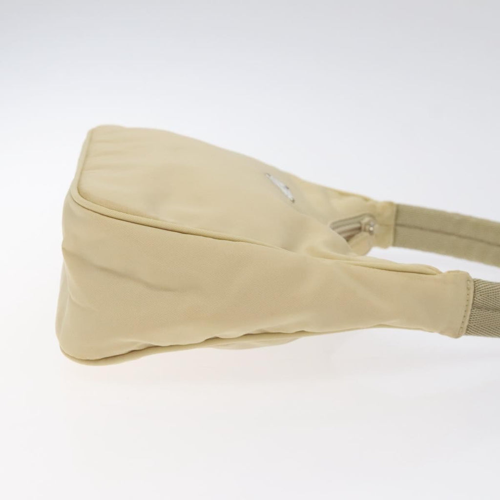 Prada Hobo Tessuto Beige Nylon Handbag (Authentic Pre-Loved)