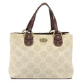 Celine Vintage Macadam Handbag Canvas And Leather Beige Canvas Handbag (Authentic Pre-Loved)