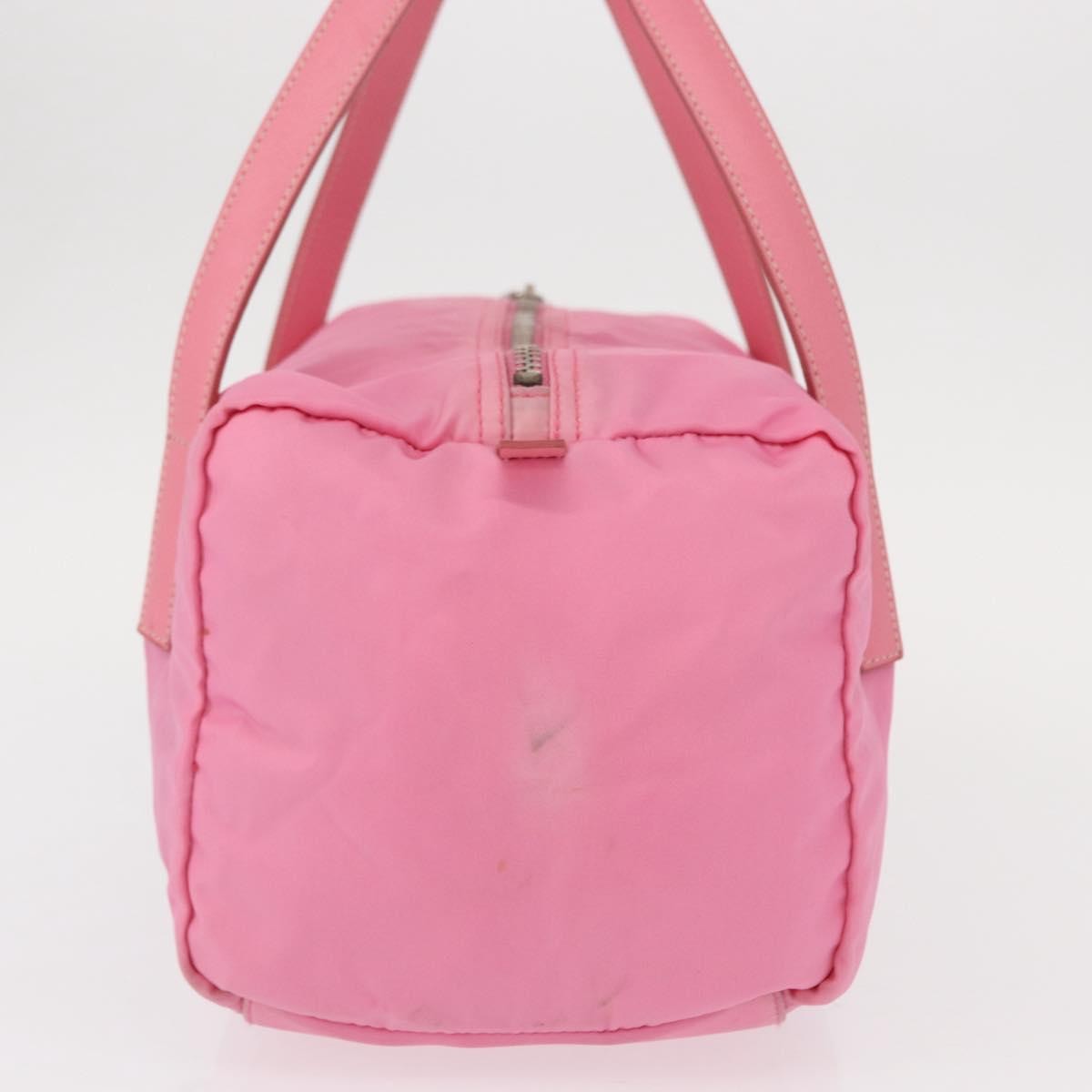 Prada Side Pocket Convertible Duffle Bag Tessuto Pink Nylon Handbag (Authentic Pre-Loved)