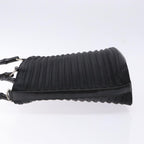 Gucci Vintage Bamboo Handle Bag Nylon Black Nylon Handbag (Authentic Pre-Loved)