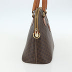 Celine Vintage Macadam Handbag Canvas And Leather Brown Canvas Handbag (Authentic Pre-Loved)
