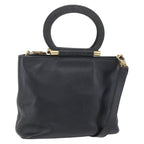 Celine Handbag Leather Black Leather Handbag (Authentic Pre-Loved)