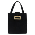 Prada Vintage Handbag Suede Black Suede Handbag (Authentic Pre-Loved)