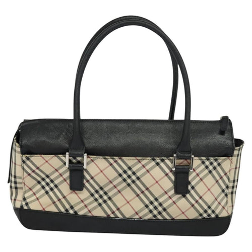 Burberry Nova Check Handbag Nova Check Canvas And Leather Beige Canvas Handbag (Authentic Pre-Loved)