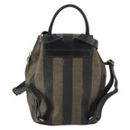 Fendi Pequin Front Pocket Backpack Coated Canvas Brown Pvc Backpack Bag (Authentic Pre-Loved)