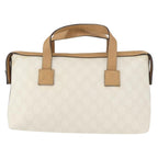 Gucci Vintage Handbag Canvas White Pvc Handbag (Authentic Pre-Loved)