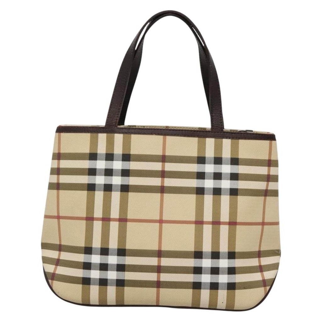 Burberry Nova Check Handbag Nova Check Canvas Beige Canvas Handbag (Authentic Pre-Loved)