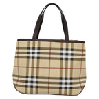 Burberry Nova Check Handbag Nova Check Canvas Beige Canvas Handbag (Authentic Pre-Loved)