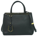 Fendi 2Jours Bag Leather Black Leather Handbag (Authentic Pre-Loved)