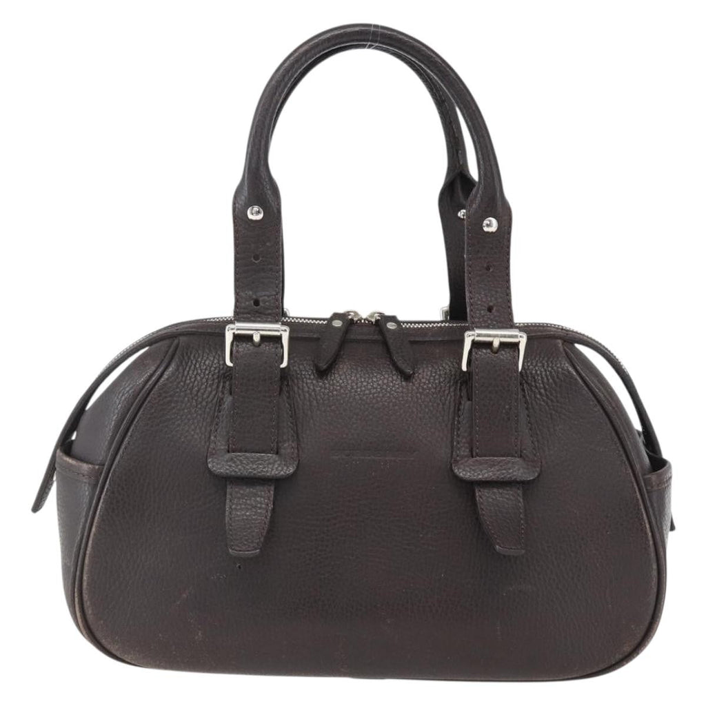Burberry Vintage Handbag Leather Brown Leather Handbag (Authentic Pre-Loved)
