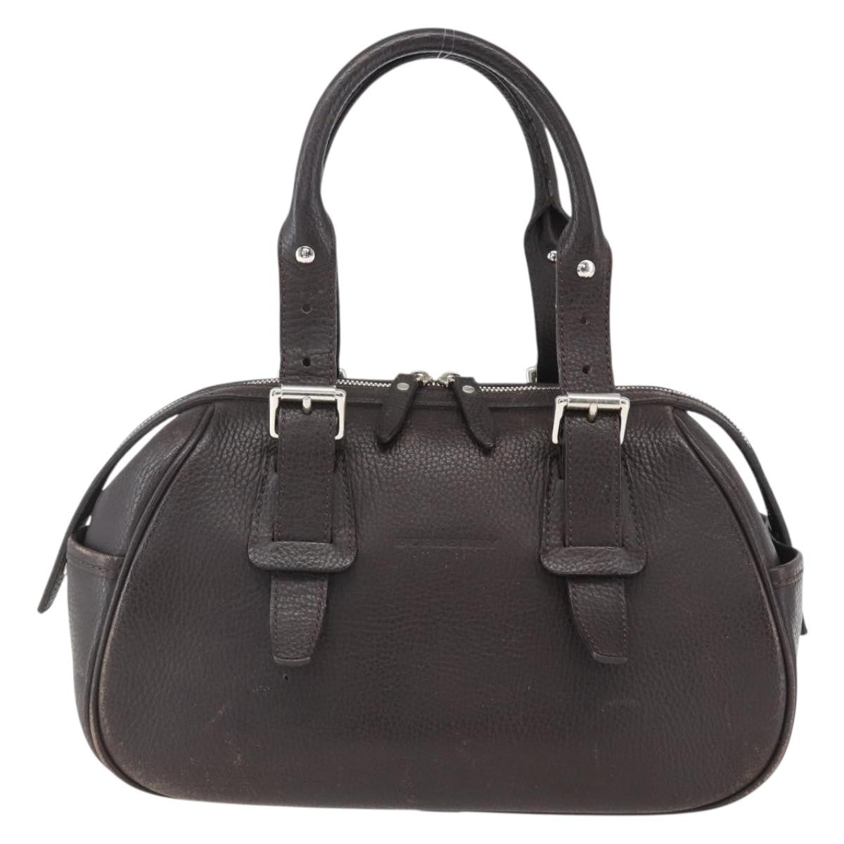 Burberry Vintage Handbag Leather Brown Leather Handbag (Authentic Pre-Loved)