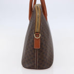 Celine Vintage Macadam Handbag Canvas Brown Canvas Handbag (Authentic Pre-Loved)