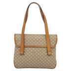 Celine Vintage Macadam Handbag Canvas And Leather Beige Canvas Handbag (Authentic Pre-Loved)