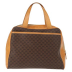 Celine Vintage Macadam Handbag Canvas And Leather Brown Canvas Handbag (Authentic Pre-Loved)