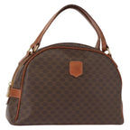Celine Vintage Macadam Handbag Canvas And Leather Brown Canvas Handbag (Authentic Pre-Loved)