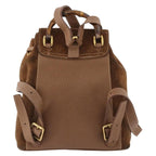 Gucci Gucci Bamboo Backpack Daim Brown Suede Backpack Bag (Authentic Pre-Loved)